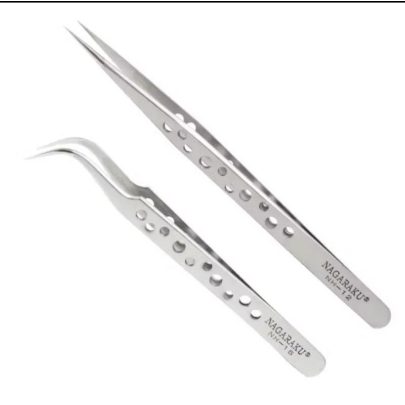 PINSET NAGARAKU STAINLESS BENGKOK LURUS/PINSET EYELASH