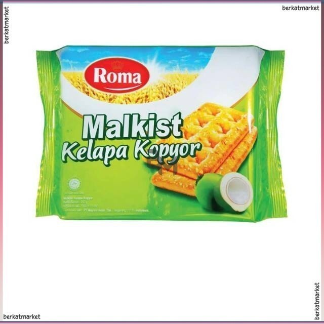 

COCONUT BISCUITS ROMA MALKIST KELAPA KOPYOR 226G BISKUIT KELAPA