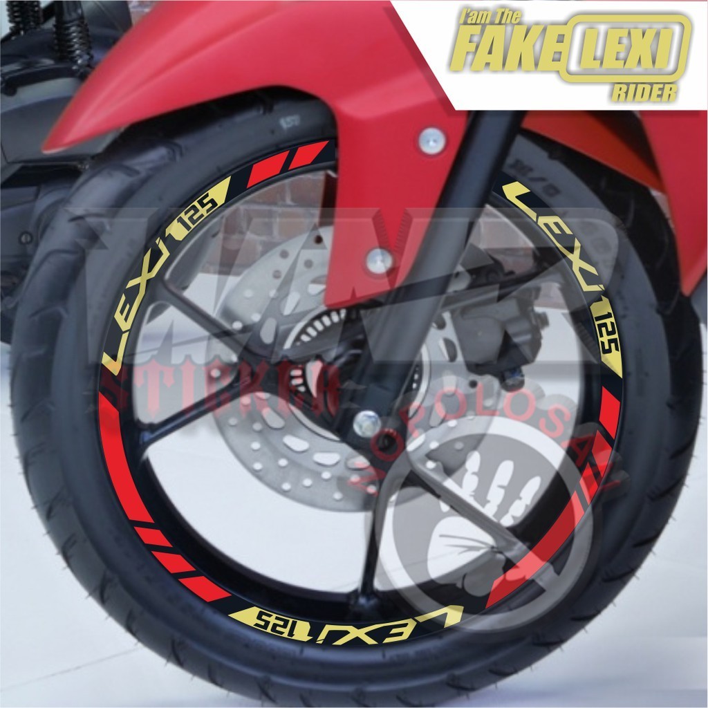Lis velg sticker velg yamaha lexi 125