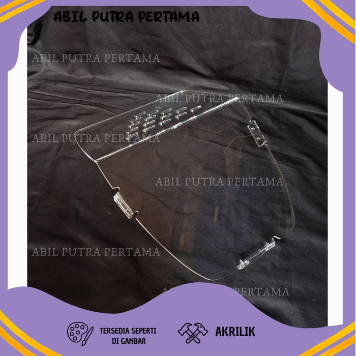 Downdraft Pcx 150 Tutup Skat Bagasi Tebal 5 Mili Skat Bagasi Pemisah Box Bagasi Transparan Akrilik B