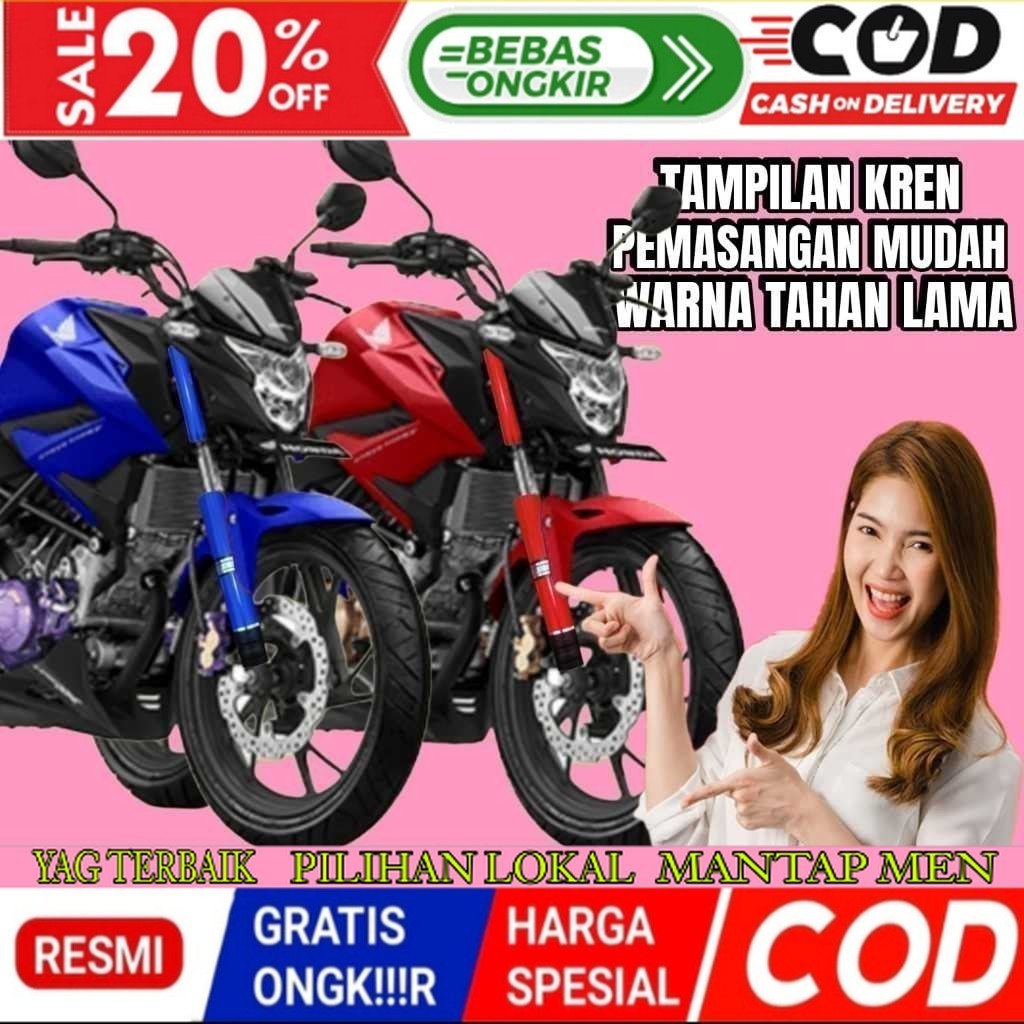 Aksesoris Motor, Cover shock CB150R CBR OLD CBR150 Atas Bawah