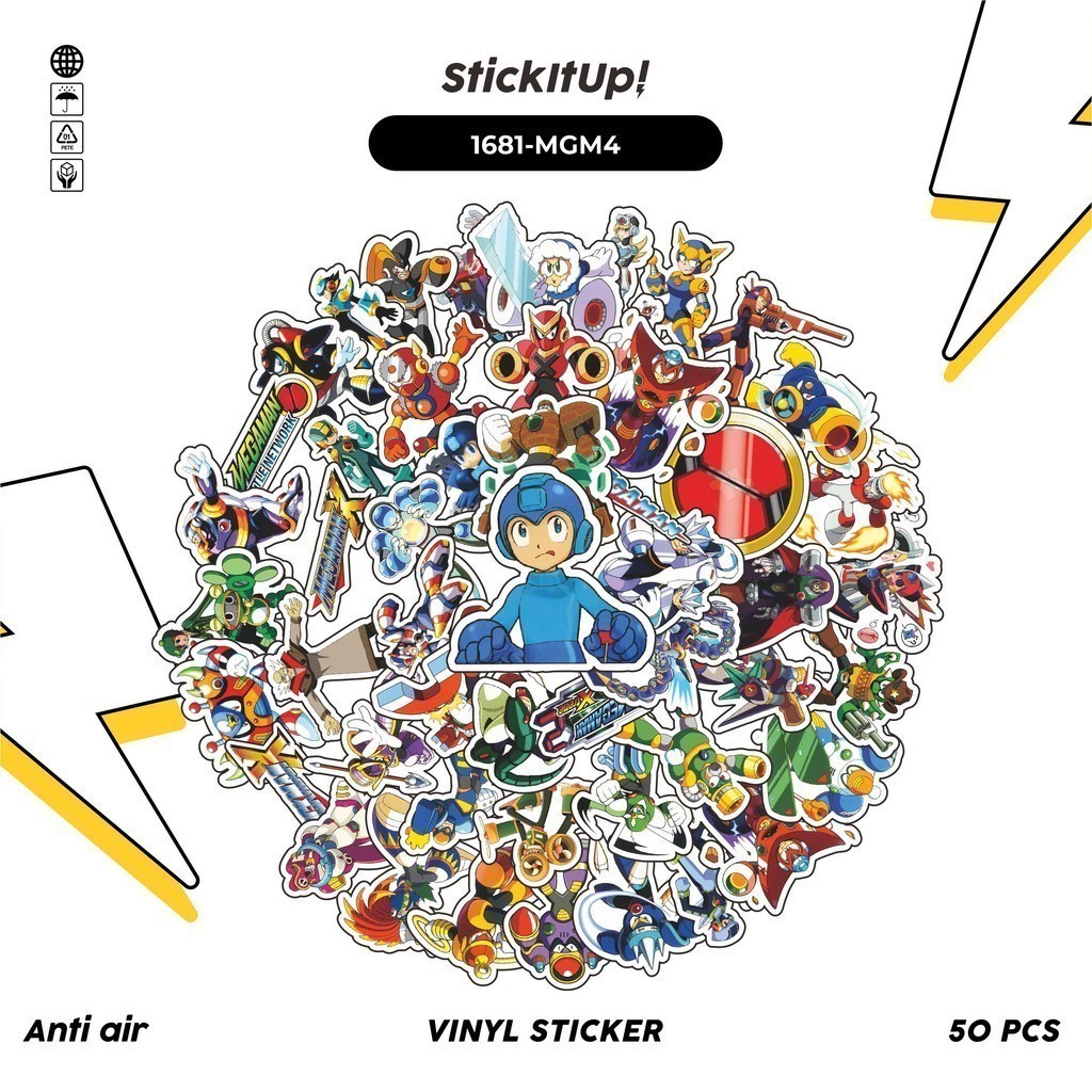 

COD✨ 100 Pcs Stiker CAPSOM SERIES MEGAMAN UNIVERSE CHARACTER MIX 004 Lucu Anti Air Untuk Dekorasi Notebook Sepeda Skateboard Handphone DIY