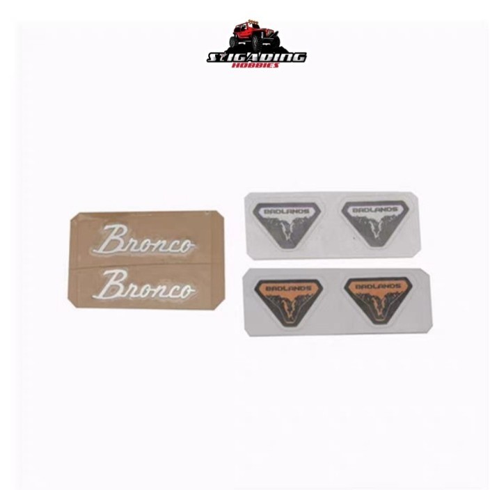 OG99 EMBLEM FORD BRONCO STIKER TRX4 HB R1001