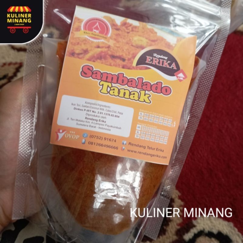 

Kuliner Minang Sambalado Tanak Erika Oleh-Oleh Asli Cemilan Kampung Makanan Khas Payakumbuh Padang Jajanan Snack AX00