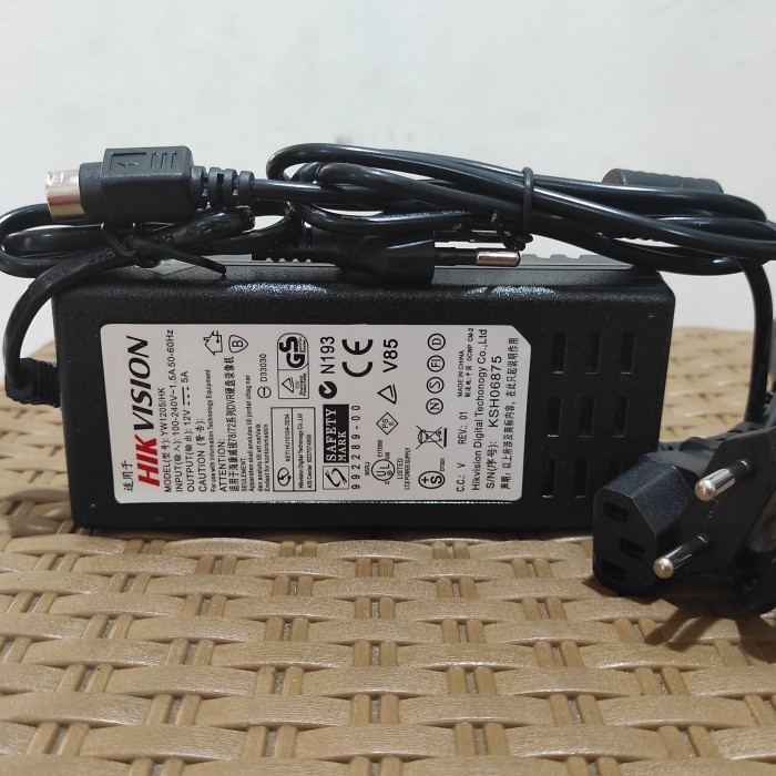 Adaptor Hikvision 12v 5A / Adaptor DVR hikvision