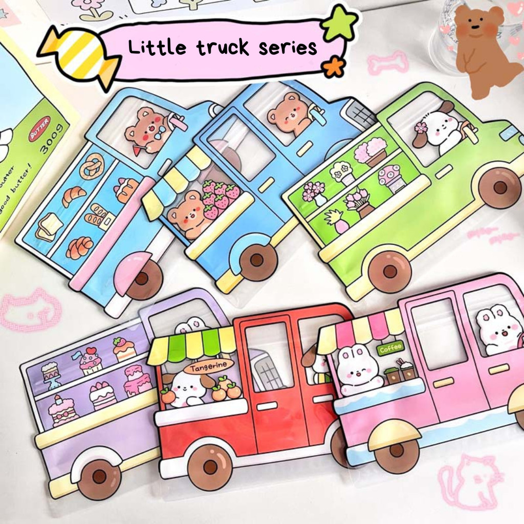 

[HARU] Little Truck Series Ziplock Bag Hampers Gift Packaging Bag Kantong