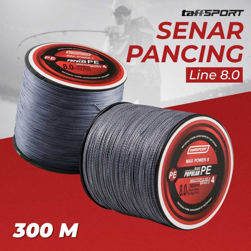 SENAR PE PANCING KUAT FISHING PE BRAIDED THICK LINE 300 METER