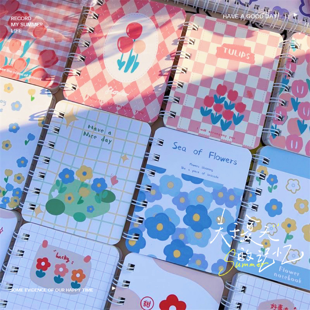 

Notebook A7 Buku Diary Aesthetic Mini Spiral Notebook Cute Notebook Kecil barang aesthetic