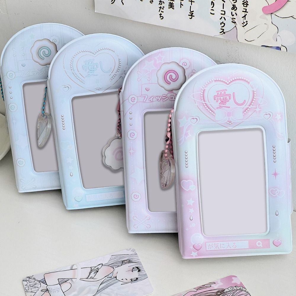 

1Pcs 3 Inch Photo Album 32 Pockets Cartoon Photo Protective Display Hollow Cute Idol Card Collect Book Classic Photo Card Holder