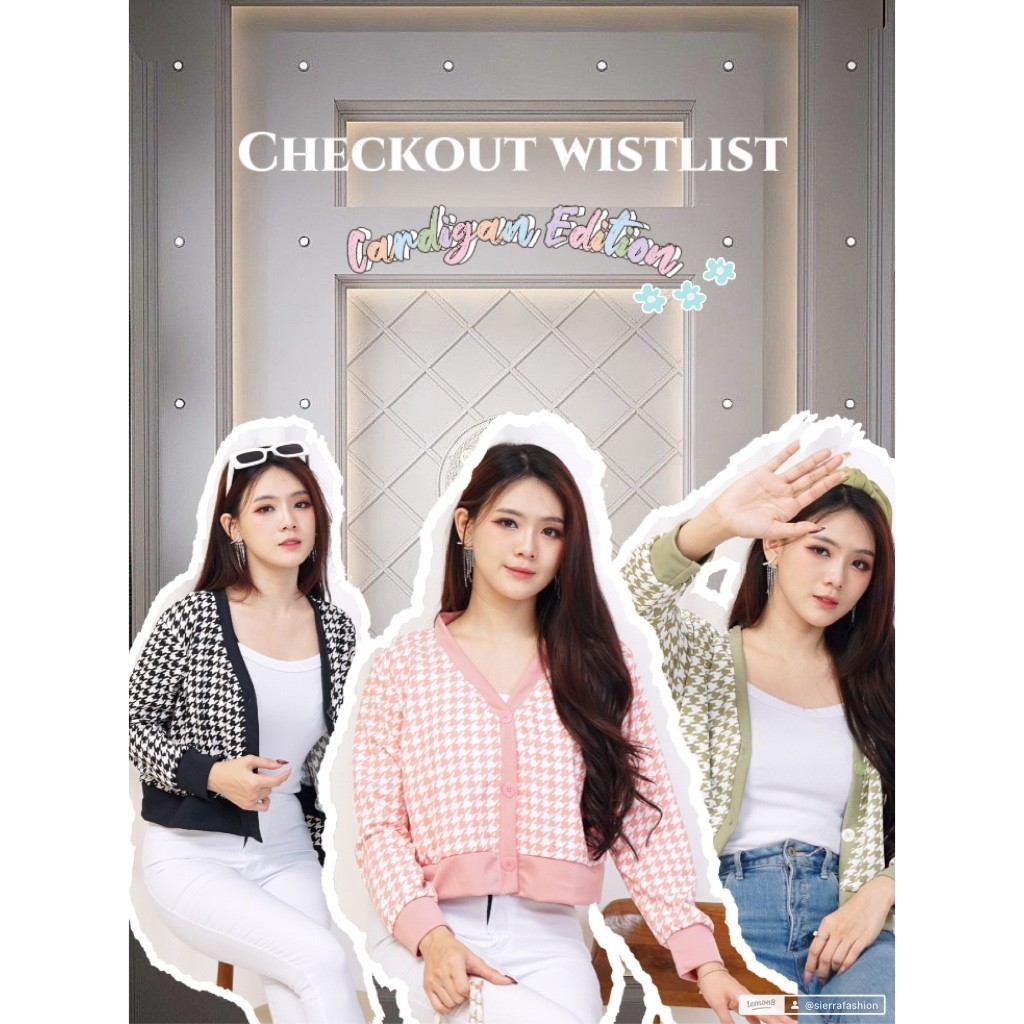 BHO - ZJD OUTER COMBI CROP WANITA TAKA / Cardigan BUTTON Combinasi Crop JUMBO / CARDIGAN WANITA MOTI