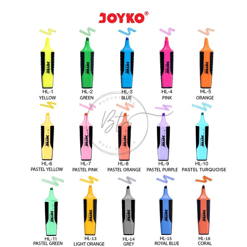 

Journamm.id Stabilo highligher joyko 15 warna