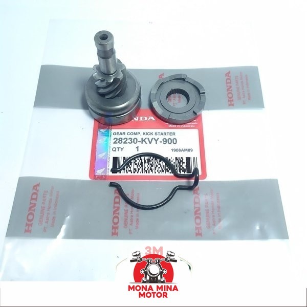 Gear Gigi Pinion Kick Stater Assy Honda Beat karbu vario  Scoopy Old KVY Kualitas Ori