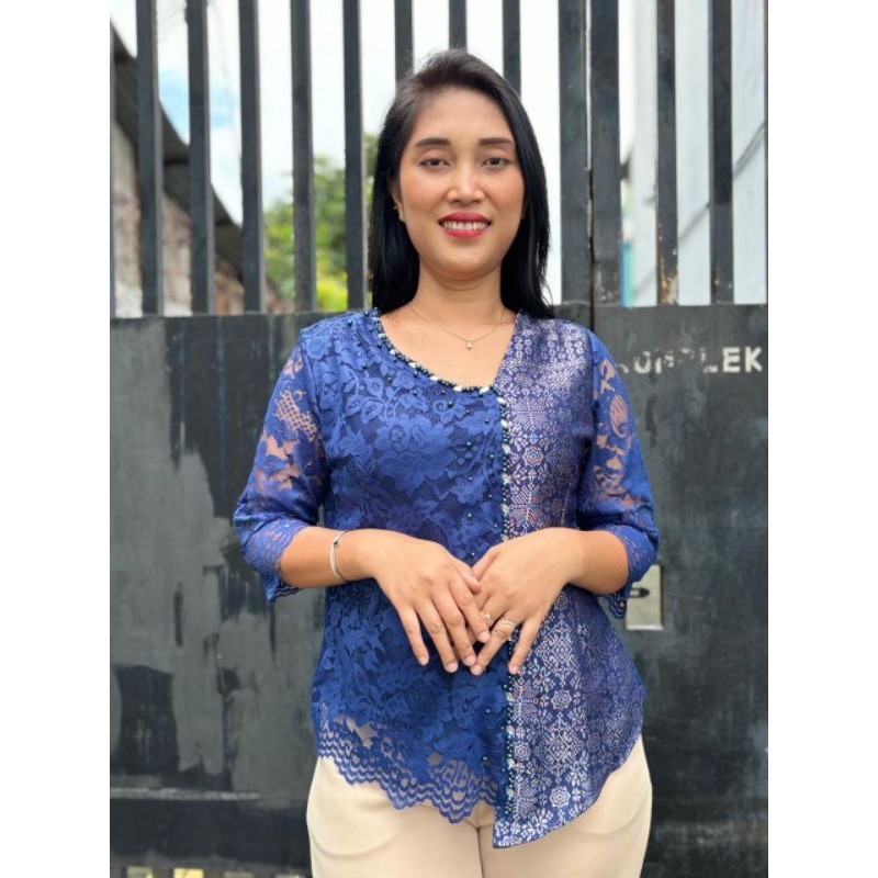 Atasan Kebaya Songket Brokat  - Blouse Batik Songket Palembang  - Kebaya Batak Songket By Miss Nauli