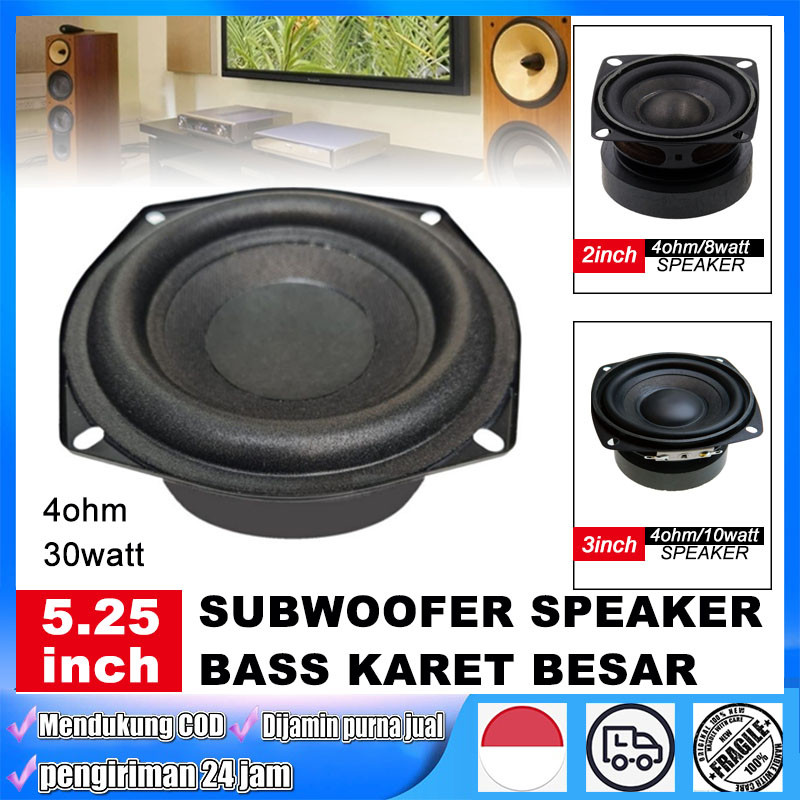 HIFI Mini Subwoofer Speaker 2 inch 3 inch 5.25 inch High Power Mid-Woofer Super Low Aass Magnet Teba