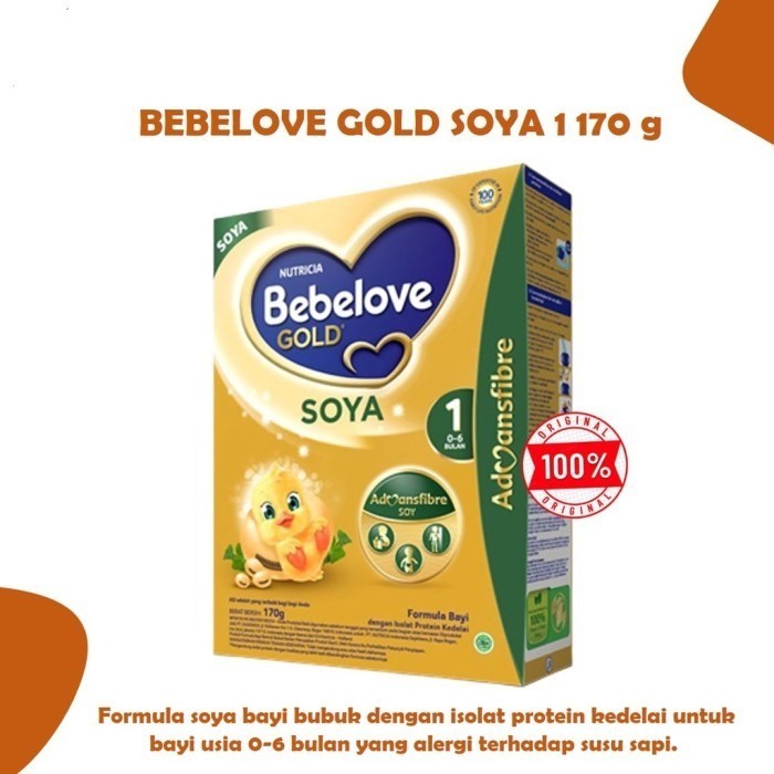 

BEBELOVE GOLD SOYA 1 170 g - Formula Soya Bayi Bubuk, Alergi Susu Sapi