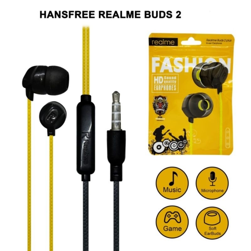 HF/Headset Realme Buds 2+ Audio Stereo Earphone