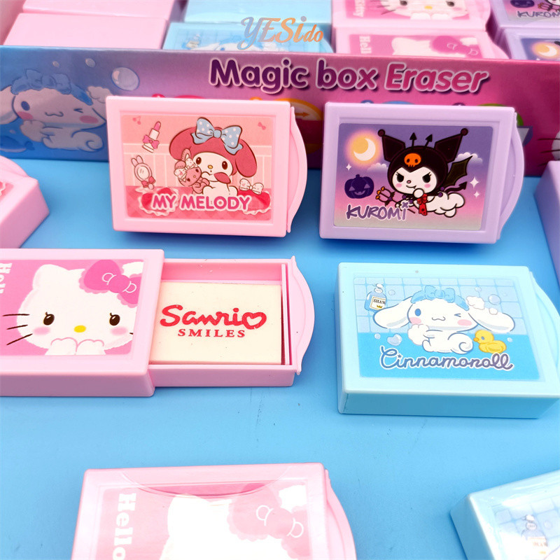 

COD✨ Sanrio Kotak Ajaib Penghapus Hadiah Pembelajaran Siswa Penghapus Kotak Laci Kartun Kreatif-YES