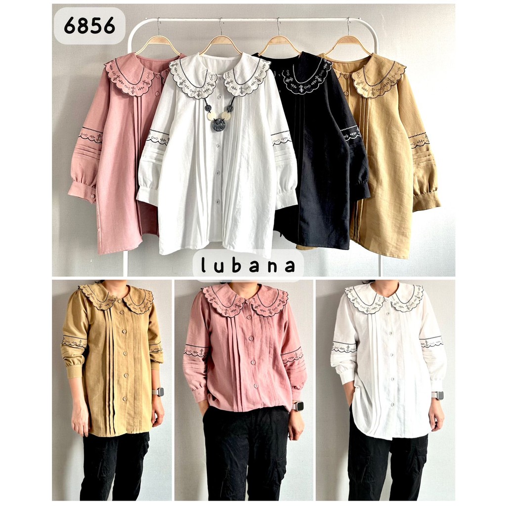 Linen Lubana 6856 Blouse Linen Lubana RG 6856 Donna 110 Modis