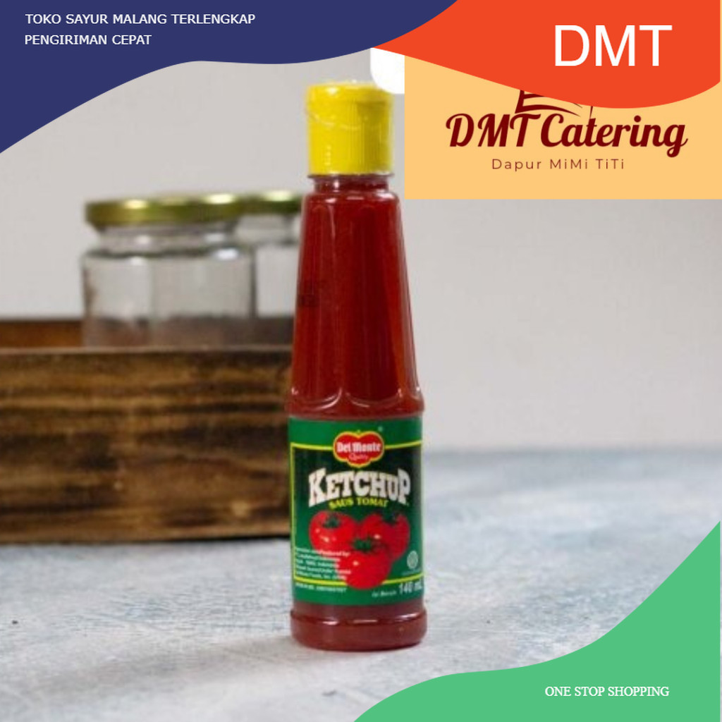 

Del Monte Saus Tomat Botol 135 - 140 ml Catering Malang DMT