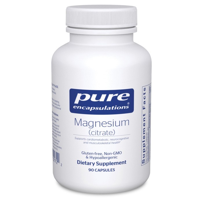 Pure Encapsulations Magnesium Citrate supplements 150 mg - 90 capsules