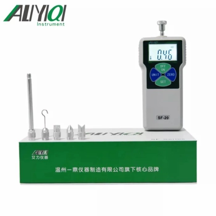 Aliyiqi SF-100 Digital force gauge 10 kg 100N ukur kuat tarik tekan