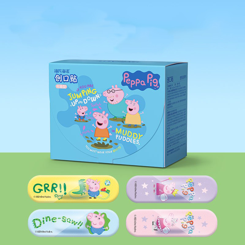 

120pcs/lot Anime Peppa Pig Sticker Medical Band Aids Waterproof Adhesive Bandages Comfortable Skin Friendly Band Aid For Kids