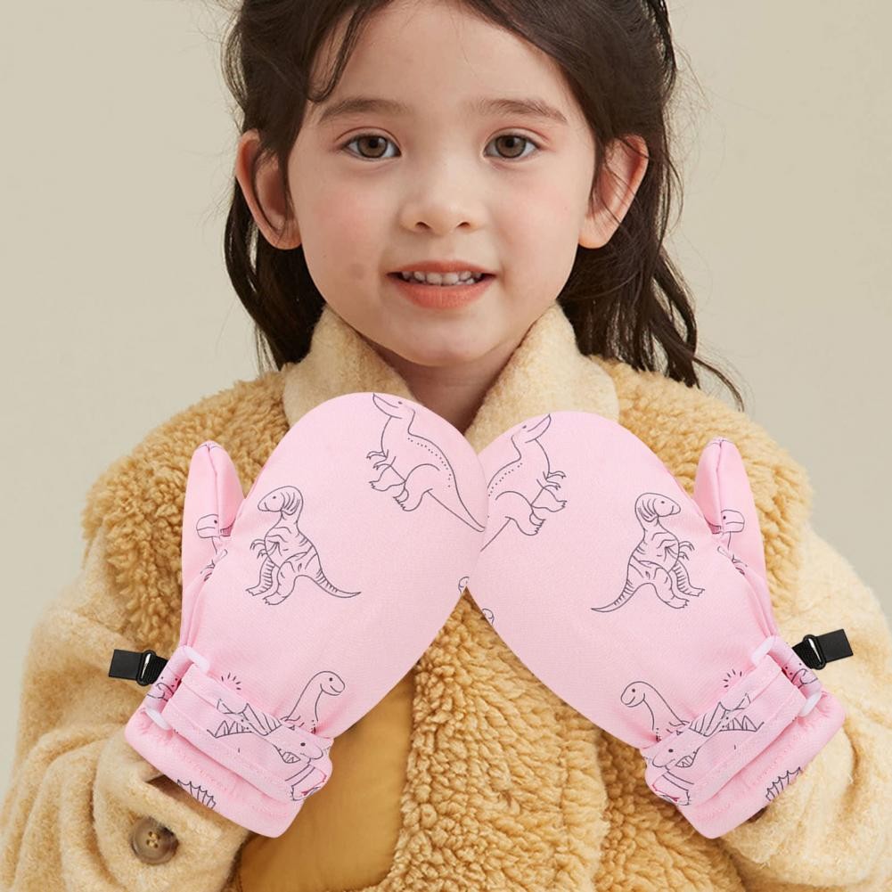 

Kids Ski Gloves Winter Warm Waterproof Snow Mittens for Boys Girls Soft Fleece Lined Windproof Outdoor Sports Gloves for Skiing