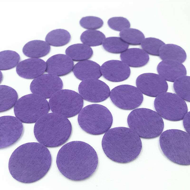 

DIY 200pcs Purple Die Cut Felt Circle Appliques Cardmaking Crafts decoration 20mm