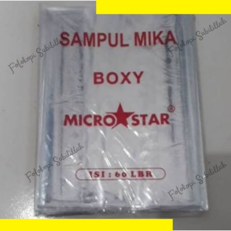 

Sampul Mika Boxy Microstar / Sampul Plastik Boxy Microstar / Sampul Buku Tulis Boxy / Sampul Mika Microstar Boxy