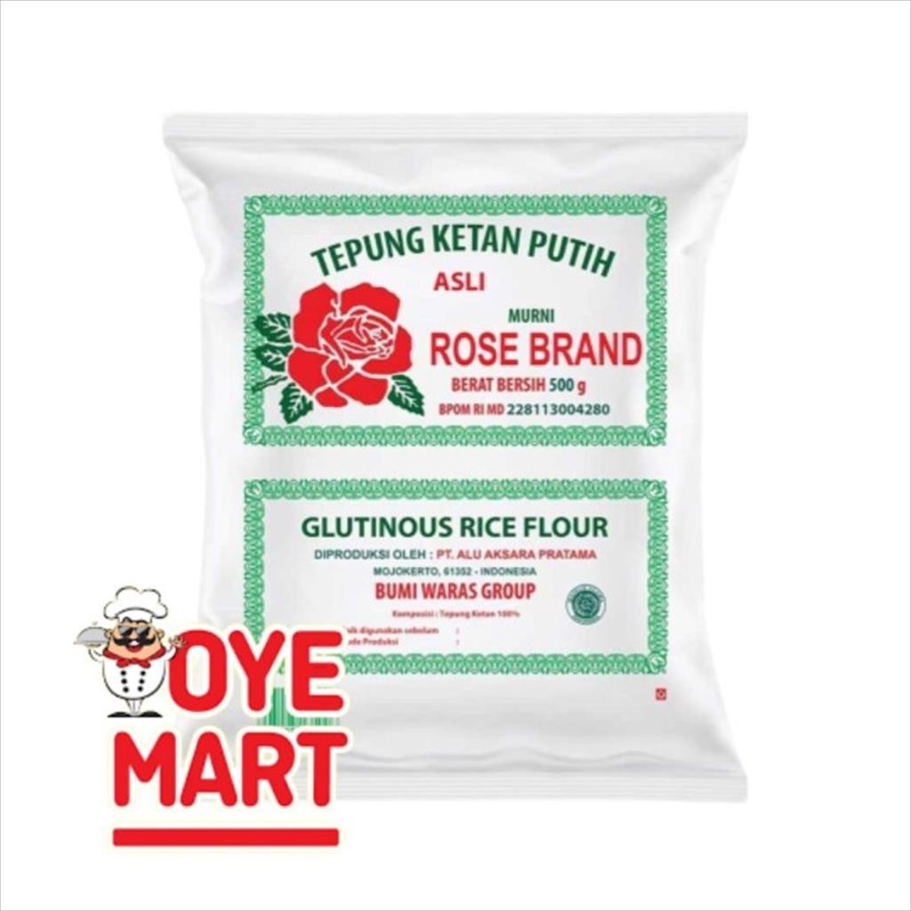 

ROSE BRAND TEPUNG KETAN PUTIH 500GR