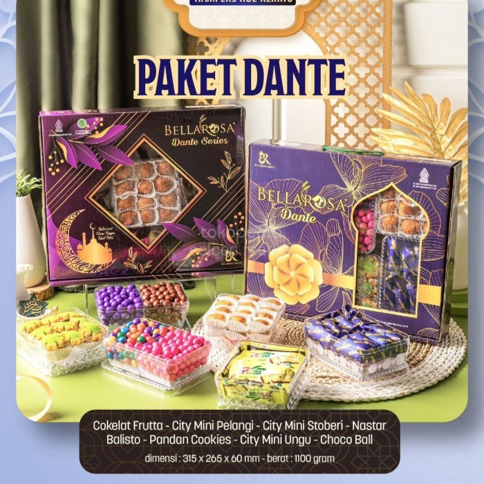 

DISKON KUE KERING LEBARAN PAKET BELLAROSA /HAMPERS KADO IDUL FITRI TERLARIS - DANTE SERIES, EXTRA BUBLEWRAP