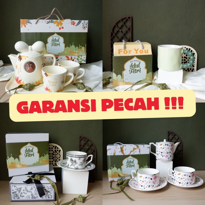 

PROMO!! - HAMPERS LEBARAN / mangkok keramik isi 4 - 2plate+4bowl