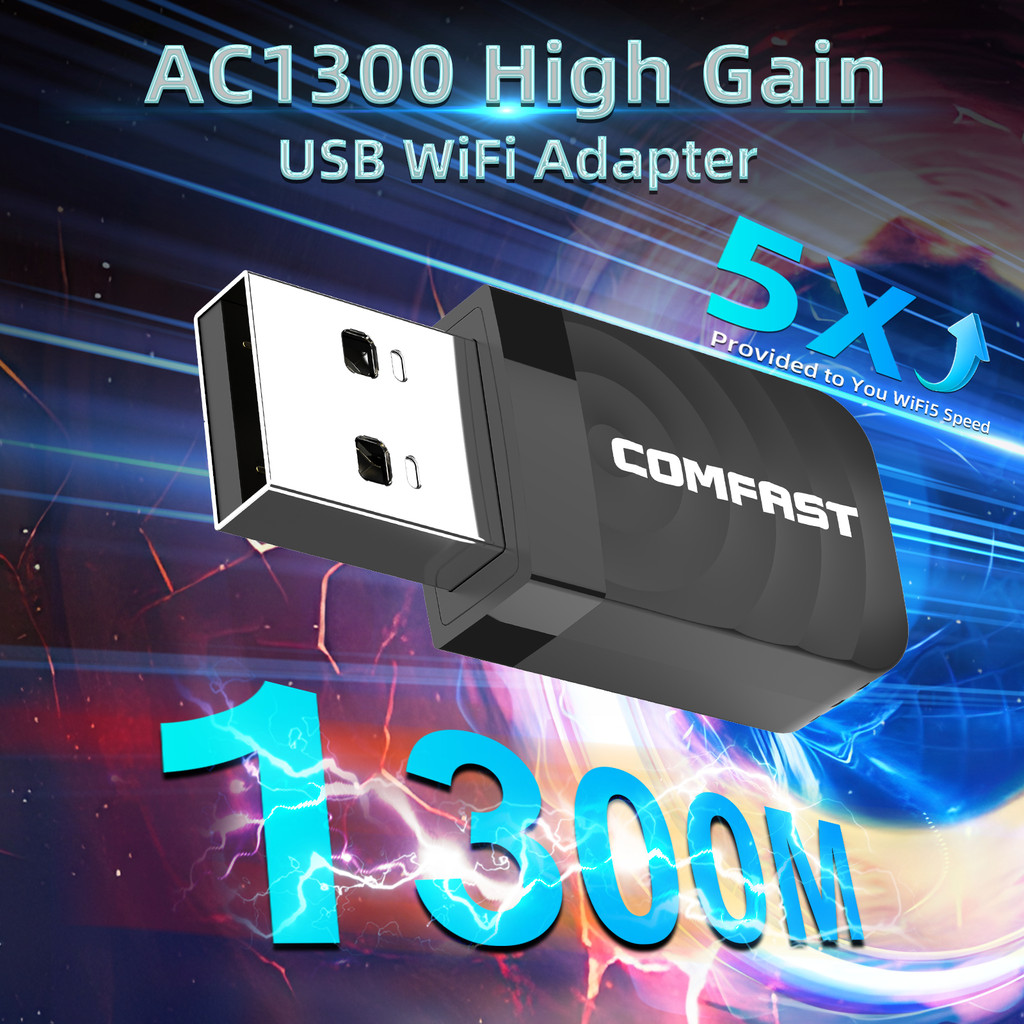 1300Mbps Adaptador Wifi Usb Adapter 5Ghz /2G Antena Para PC Usb3.0 Cle Dongle RTL8812BU/MT7612 Linux