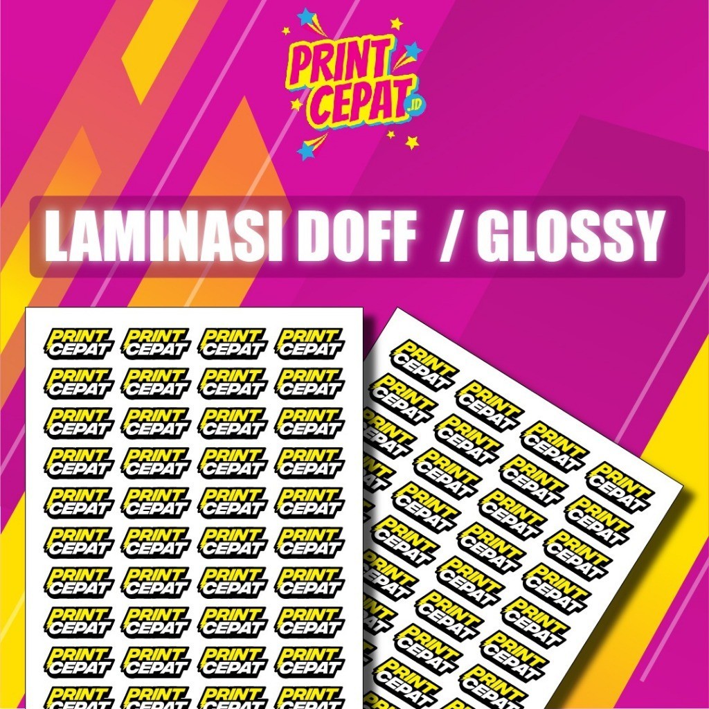

Tambahan Laminasi Doff / Glossy