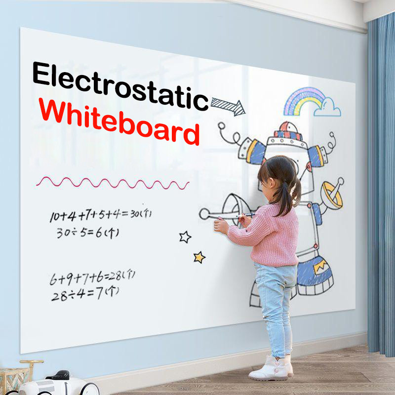 

Whiteboard Wall Sticker - Premium Static Cling, No Damage to Wall, Easy to Clean and Reuse - Perfect for Home, School and Office