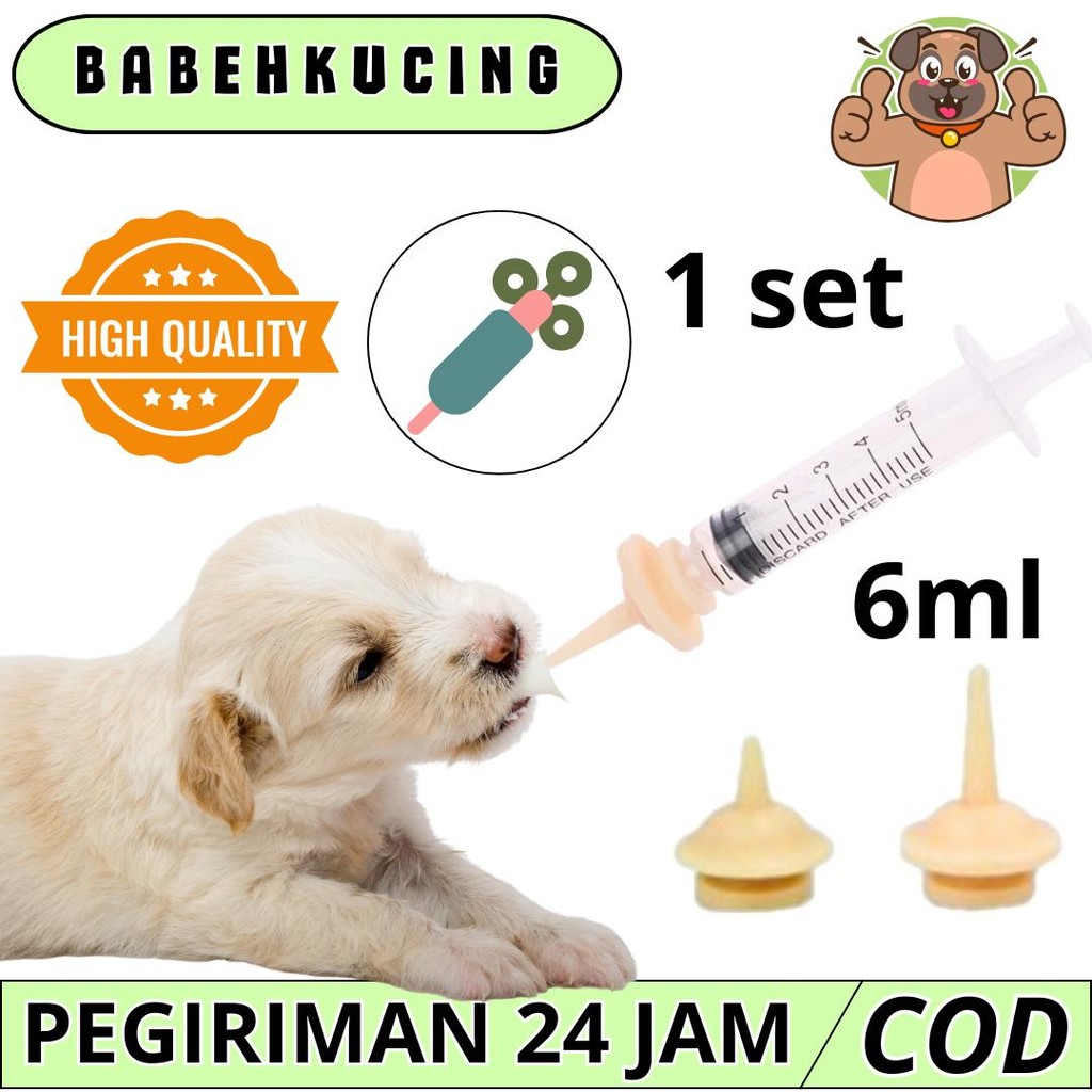 BABE PETSHOP Spet Miracle Nipple Spet Suntikan RC 1SET Susu Bayi Dot Susu Spet Anak Bayi Kucing Keci