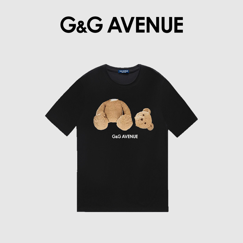 T-Shirt KAOS GUCCI Berwarna Hitam, Pilihan untuk Pasangan dengan Atasan Putih yang Stylish dan Kerah