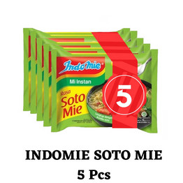 

Paket Indomie 5pcs - Soto mie, Ayam bawang, Kaldu ayam, Kari, Goreng, Rendang, Ayam special