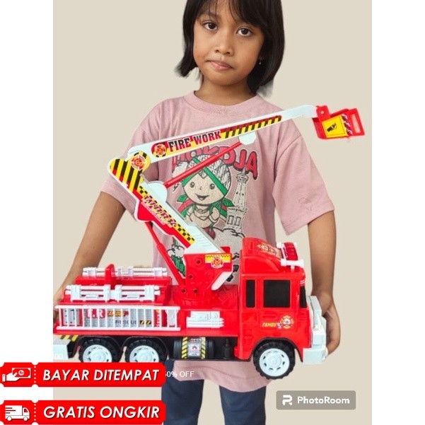 RT- Mainan mobil fire work pemadam kebakaran Ukuran BESAR, BP 6031
