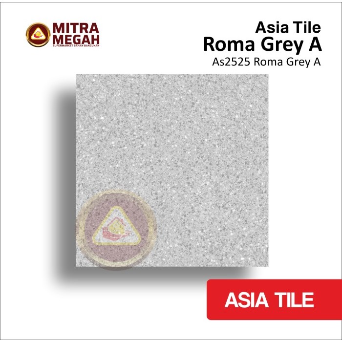 KERAMIK ASIA TILE 25X25 ROMA GREY A