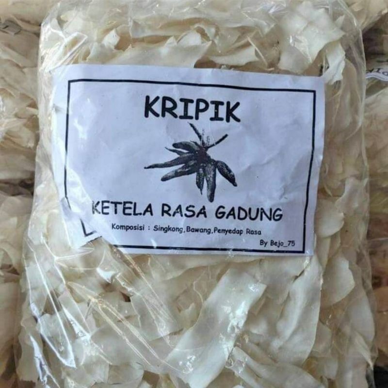 

[500gr] Keripik Ketela Gadung Rasa Bawang Mentah