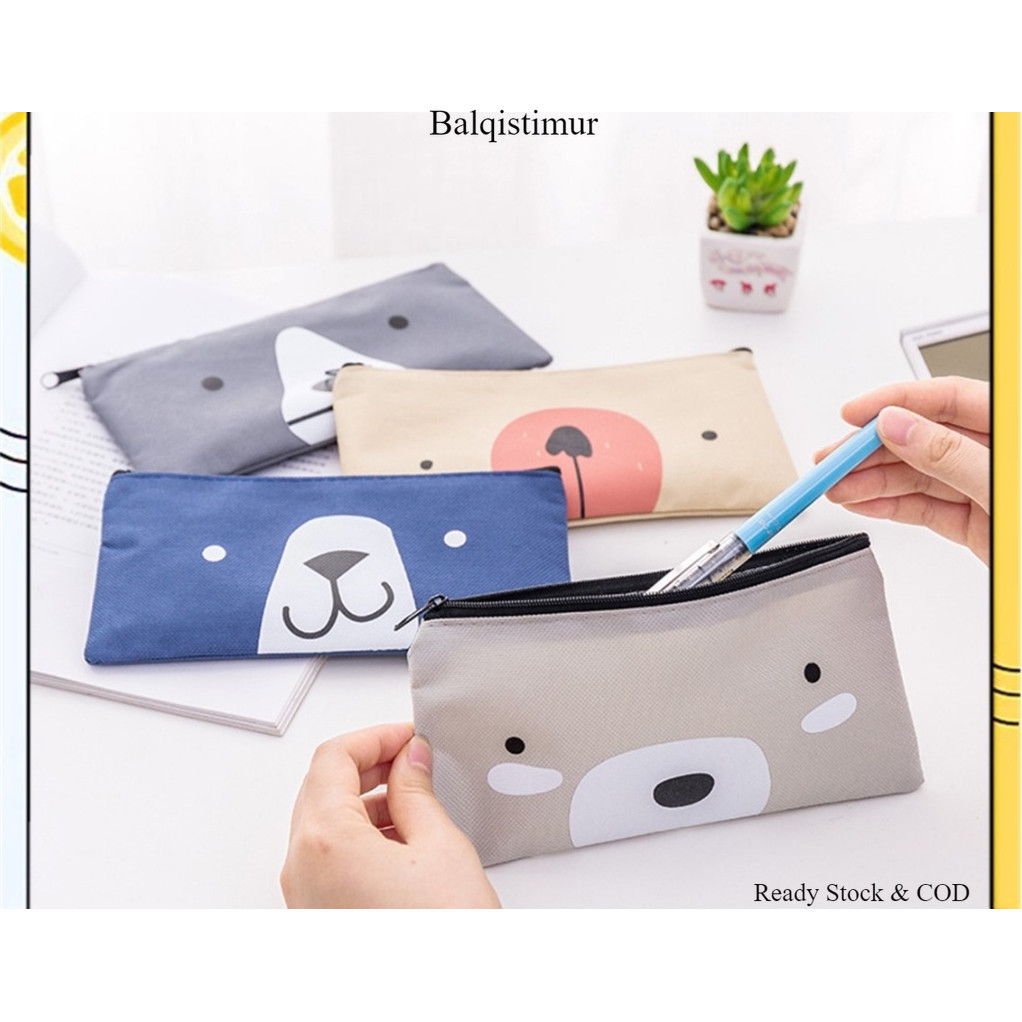 

BALQIS TEMPAT PENSIL PULPEN KAIN KANVAS KARAKTER HEWAN LUCU KOTAK PENSIL SERBAGUNA MOTIF ANIMAL DOMPET POUCH MAKE UP KOSMETIK WANITA T KEREN READY STOK