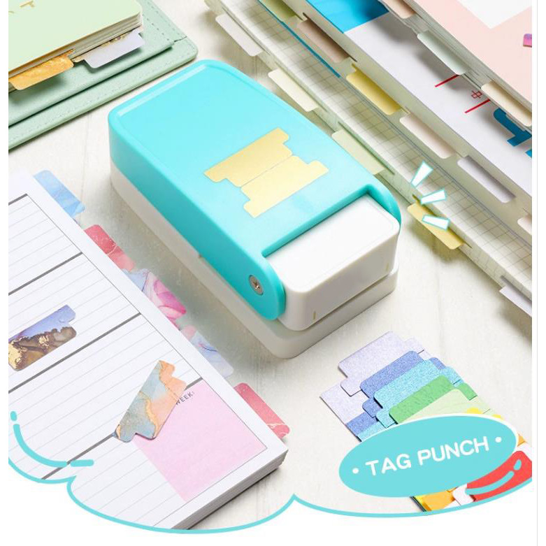 

Loose-leaf Separator Label Punch Self-made Index Label DIY Bookmark Notepad Index Classification File Data Embossing Tool