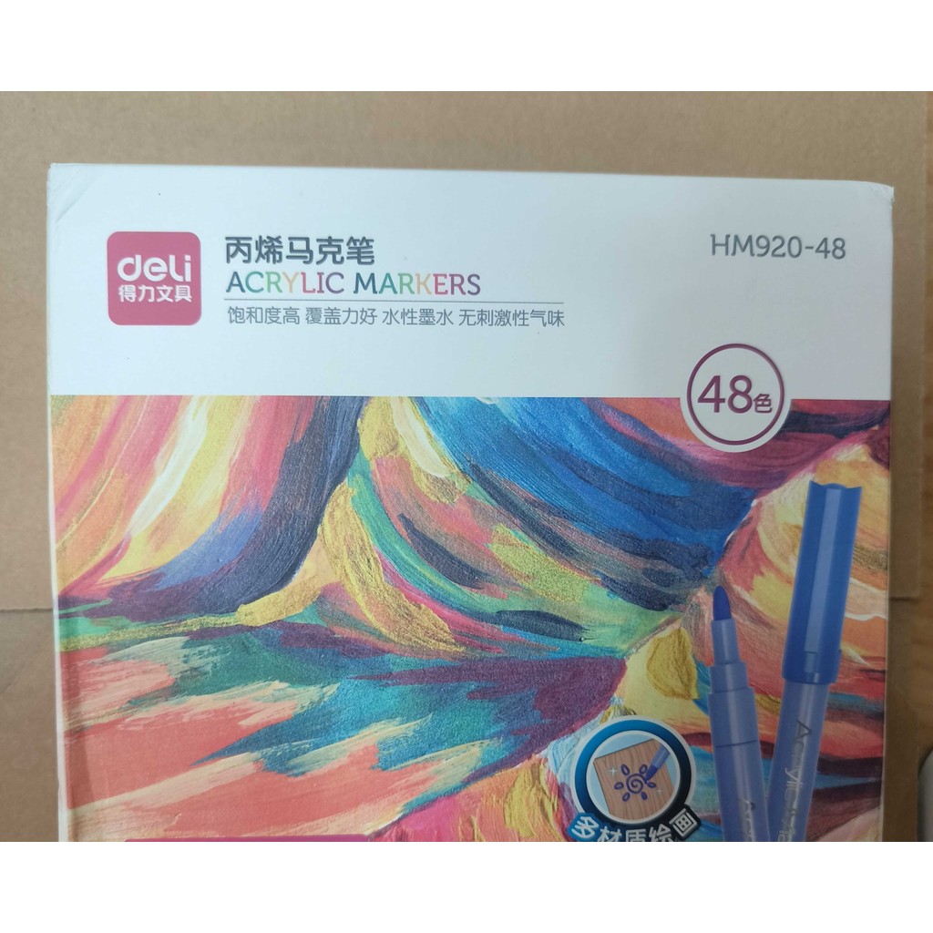 

Deli Spidol Akrilik / Acrylic Marker 48 colors HM920-48
