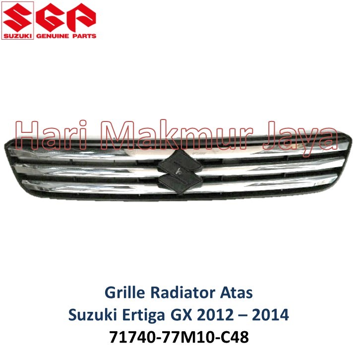 Grille Radiator CHROME Grill Ram Bemper atas SUZUKI ERTIGA GX 2012 2013 2014 bumper depan asli baru 
