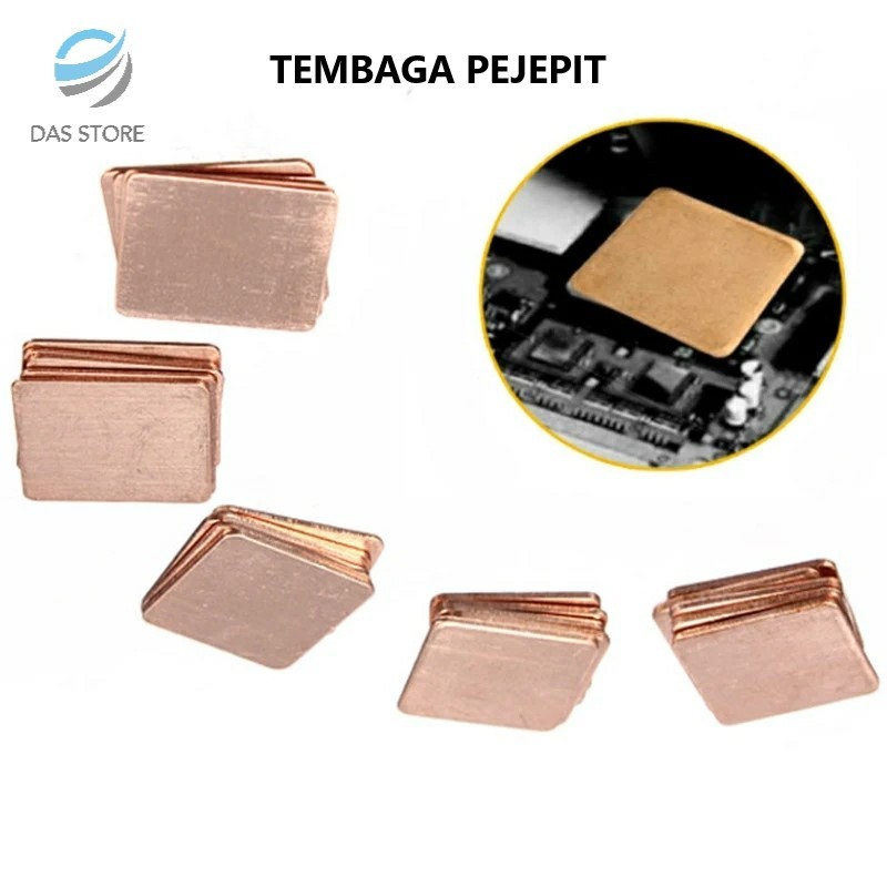 Thermal Pad Thermalpad Copper Tembaga Heatsink CPU GPU VGA Pabrikan 1mm