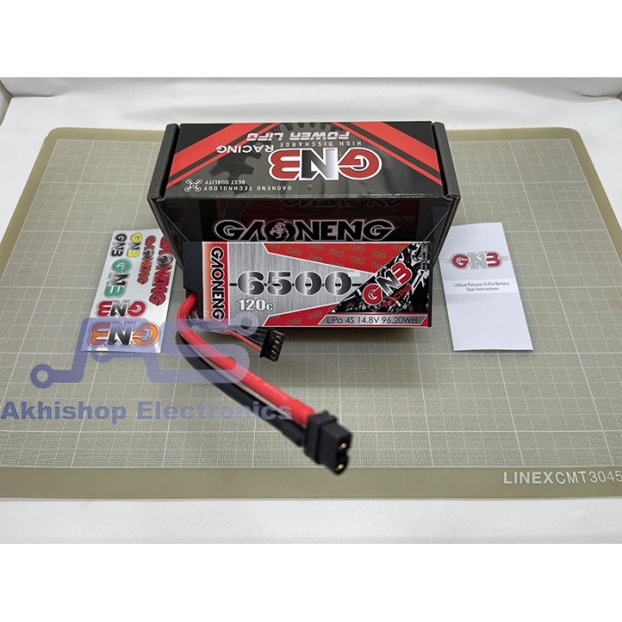KZM Gaoneng GNB Lipo Battery 6500mah 4S 120C XT60 Hardcase
