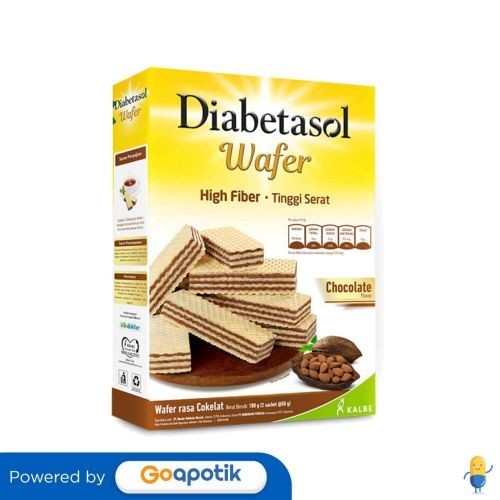 

Diabetasol Wafer Rasa Coklat 100 Gram Box