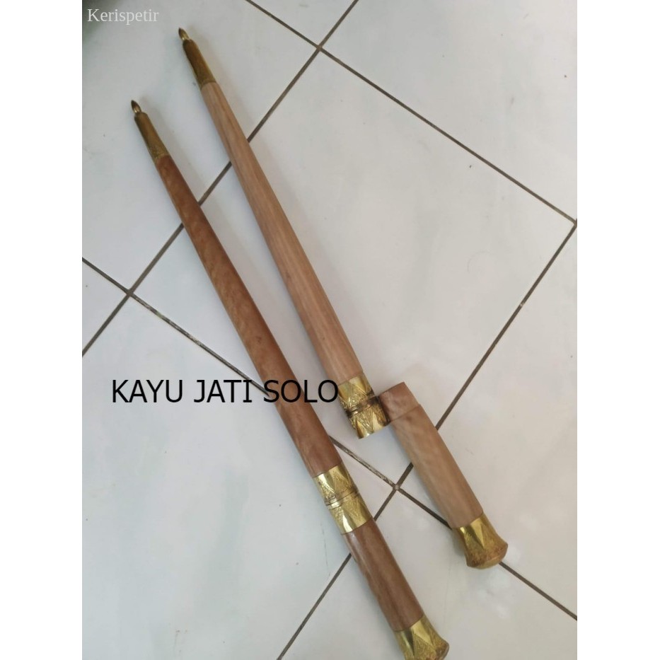 

tongkat komando kayu jati lengkap tunjung kuningan Antikan KJS72 antik terlaris