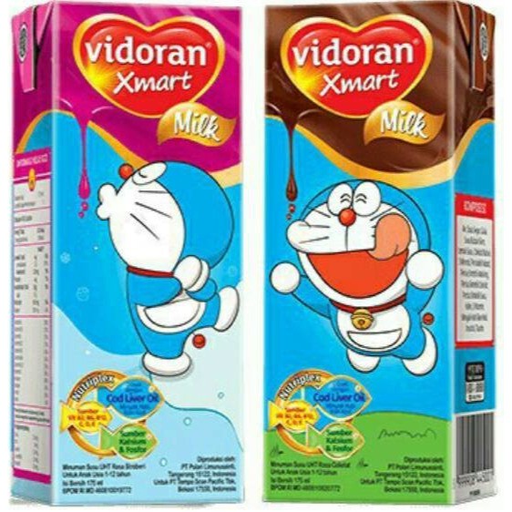 

Vidoran Susu UHT Rasa Cokelat / Strawbery 175 Ml